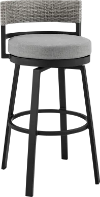 Outdoor Alresford Black Swivel Barstool