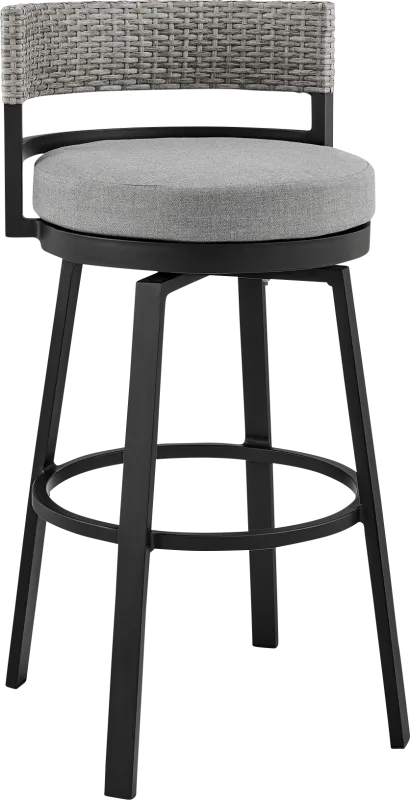 Outdoor Alresford Black Swivel Barstool