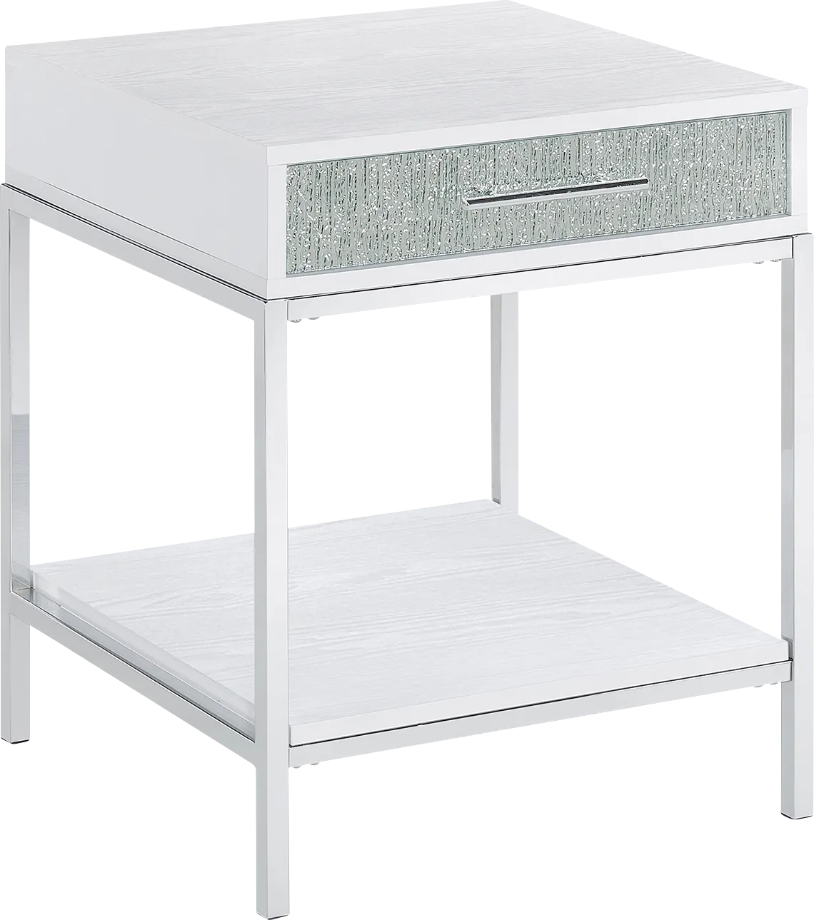 Emahlea White End Table - Thumbnail - Image 1