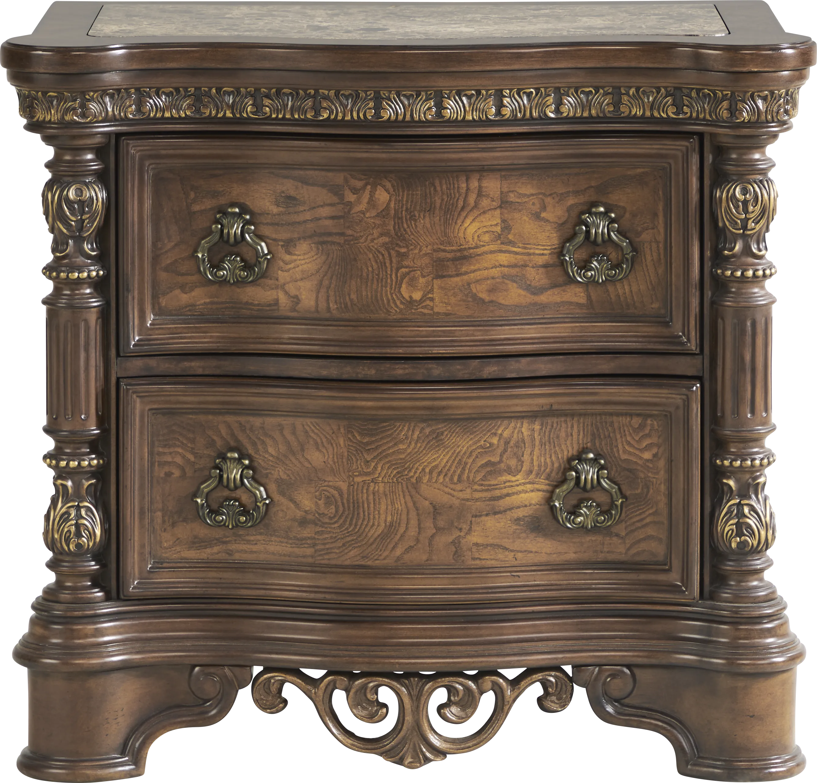 Yorkshire Manor Brown 8 Pc King Panel Bedroom - Thumbnail - Image 15