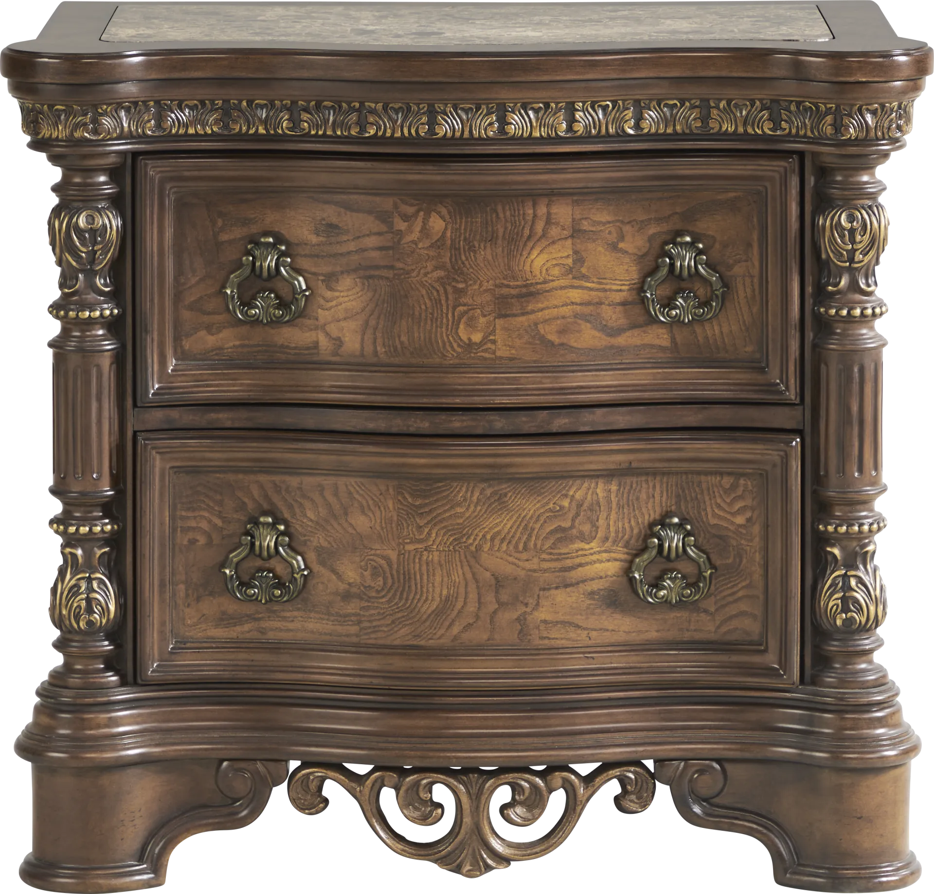 Yorkshire Manor Brown 8 Pc King Panel Bedroom - Image 15