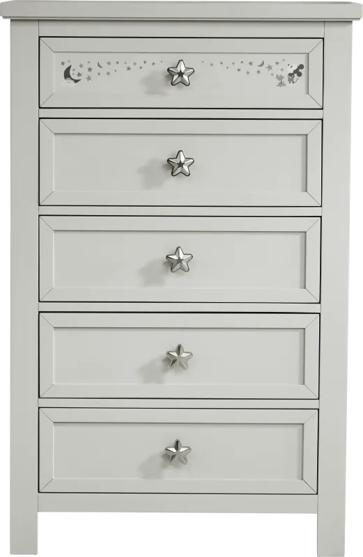 Mickey Mouse and Minnie Mouse Gray Chest with Classic Art