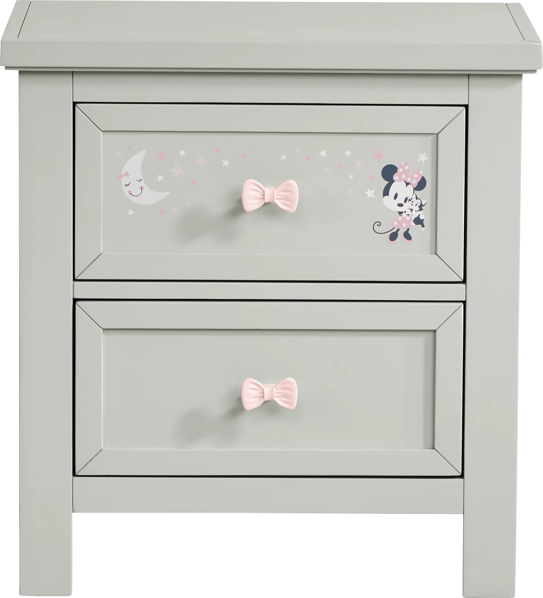 Kids Starry Dreams with Minnie Mouse Gray Nightstand - Image 1