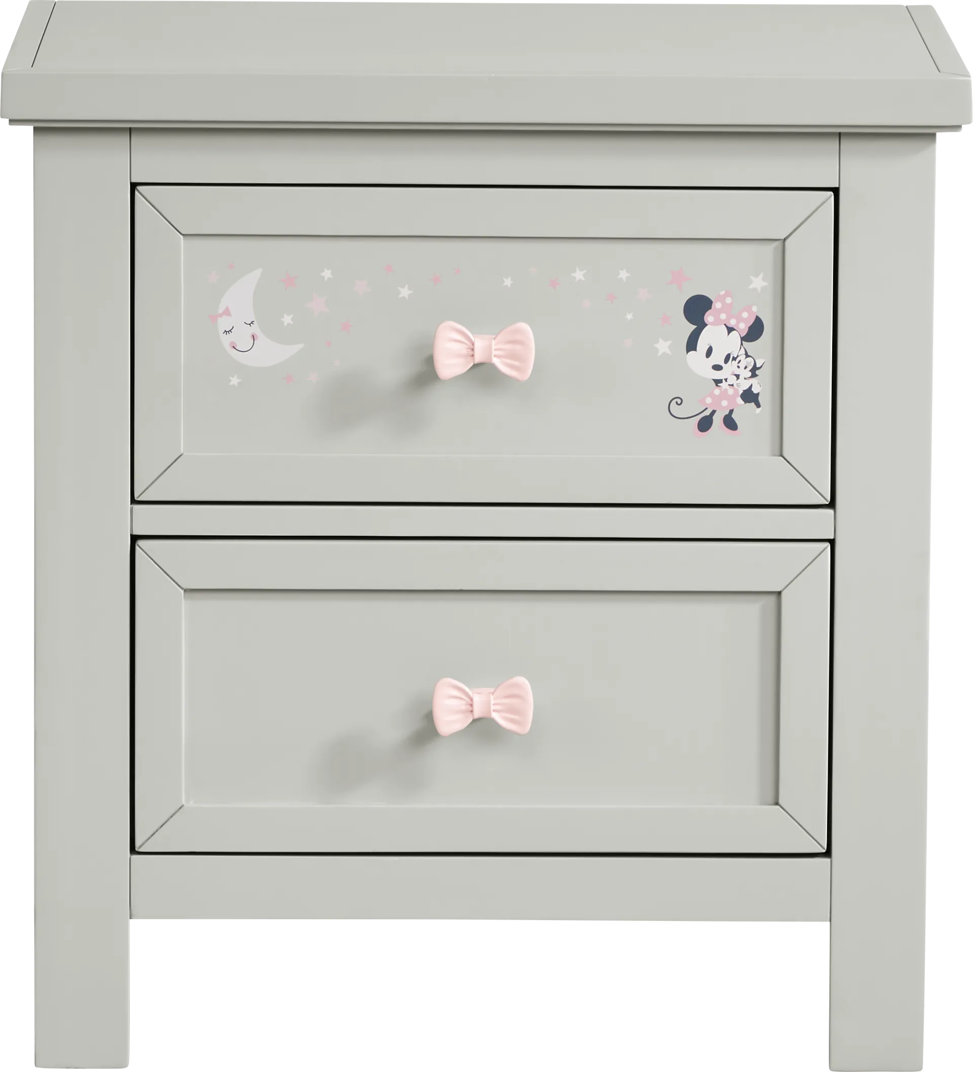 Kids Starry Dreams with Minnie Mouse Gray Nightstand - Image 1