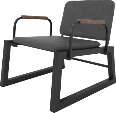 Doolan Black Accent Chair