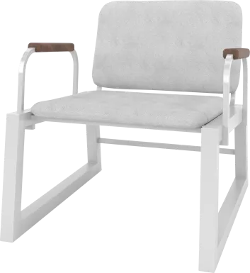 Doolan White Accent Chair