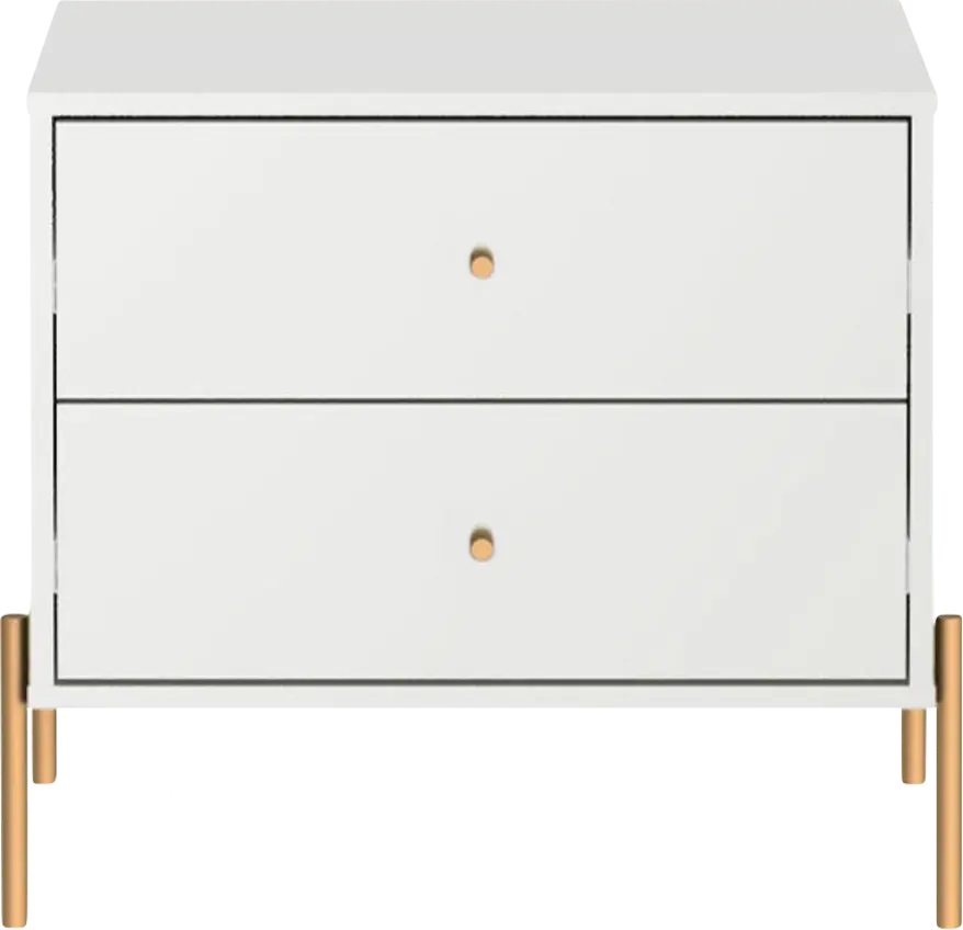 Colletta II White Nightstand