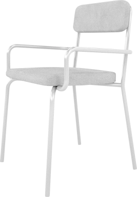 Donateil White Arm Chair