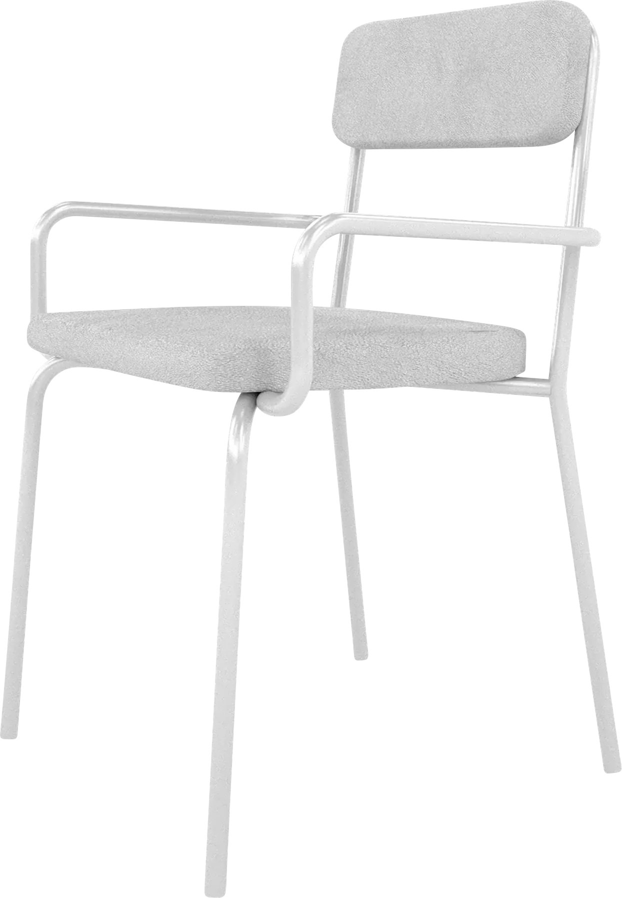 Donateil White Arm Chair - Image 1
