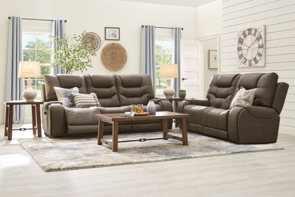 Laredo Springs Brown Loveseat