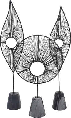 Boggiano Black Statue, Set of 3