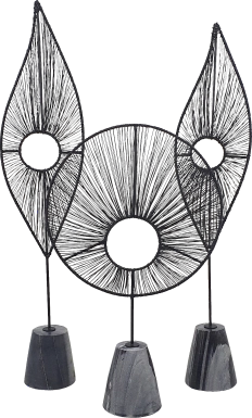 Boggiano Black Statue, Set of 3