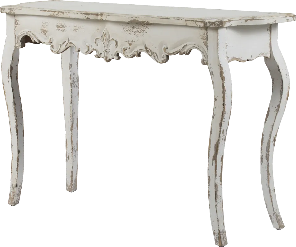 Zeally White Sofa Table