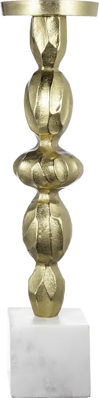Coalinga II Gold Candle Holder