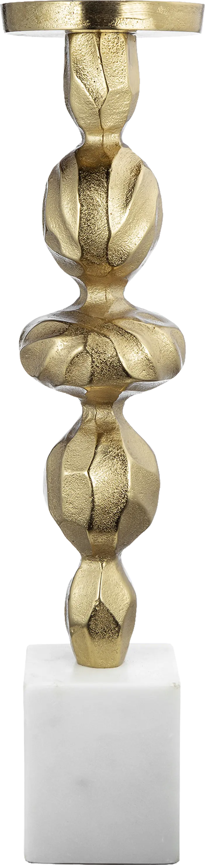 Coalinga III Gold Candle Holder