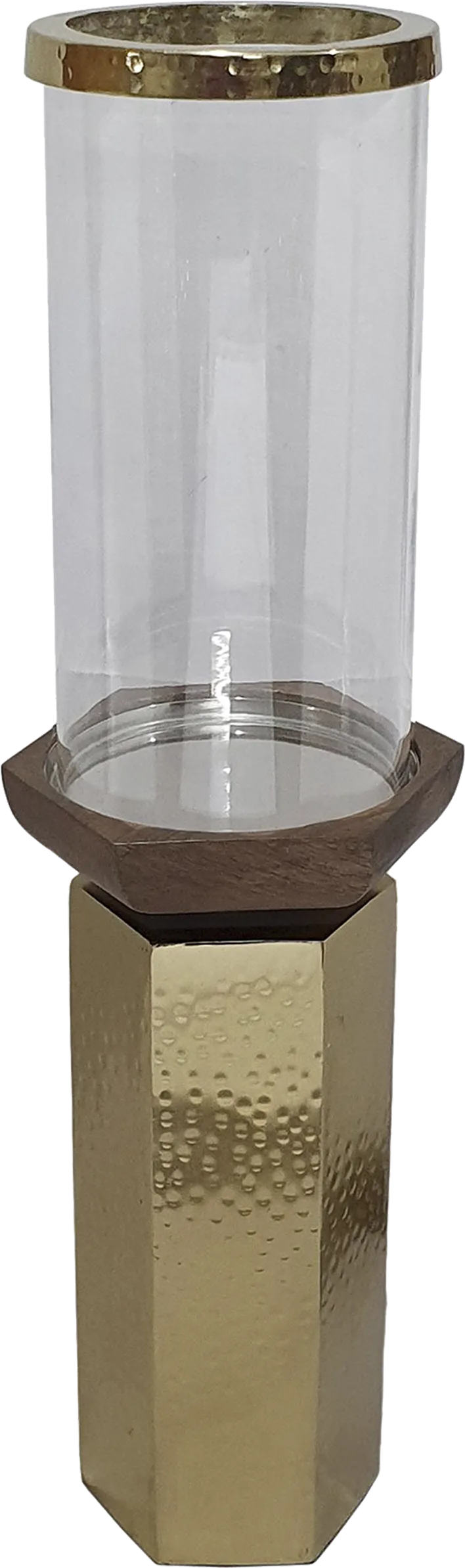 Cachuma I Gold Candle Holder - Image 1
