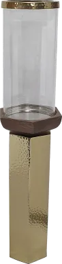 Cachuma III Gold Candle Holder