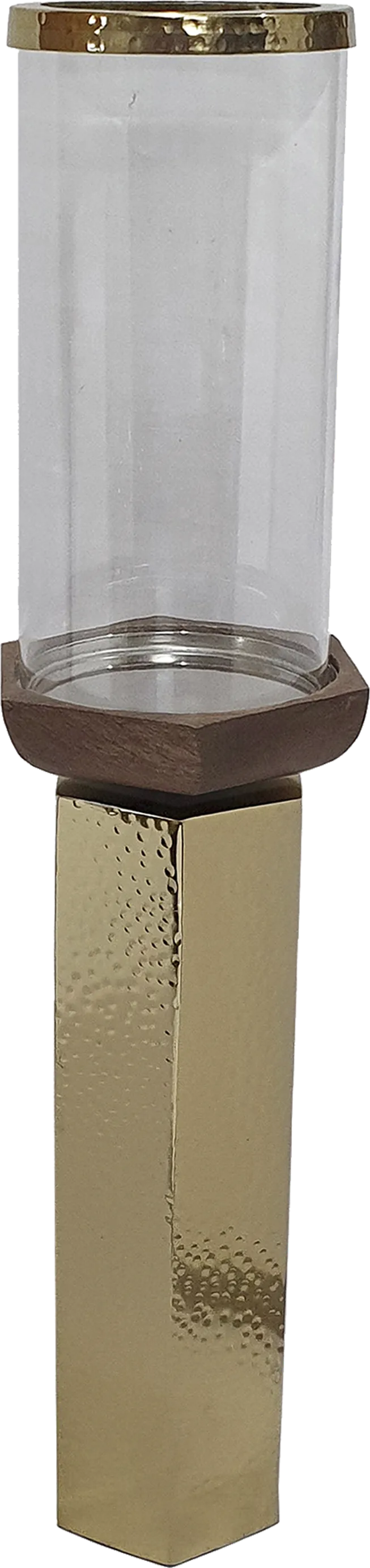 Cachuma III Gold Candle Holder - Image 1