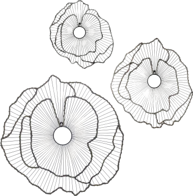 Ellsberg Gold Wall Art, Set of 3