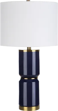 Valesca Circle Blue Lamp