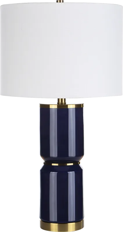 Valesca Circle Blue Lamp