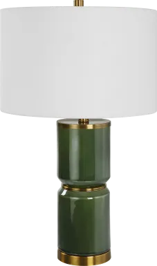 Valesca Circle Green Lamp