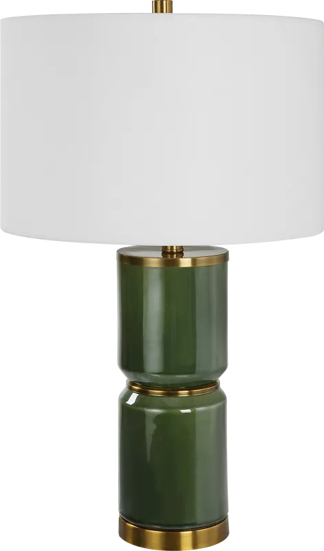 Valesca Circle Green Lamp