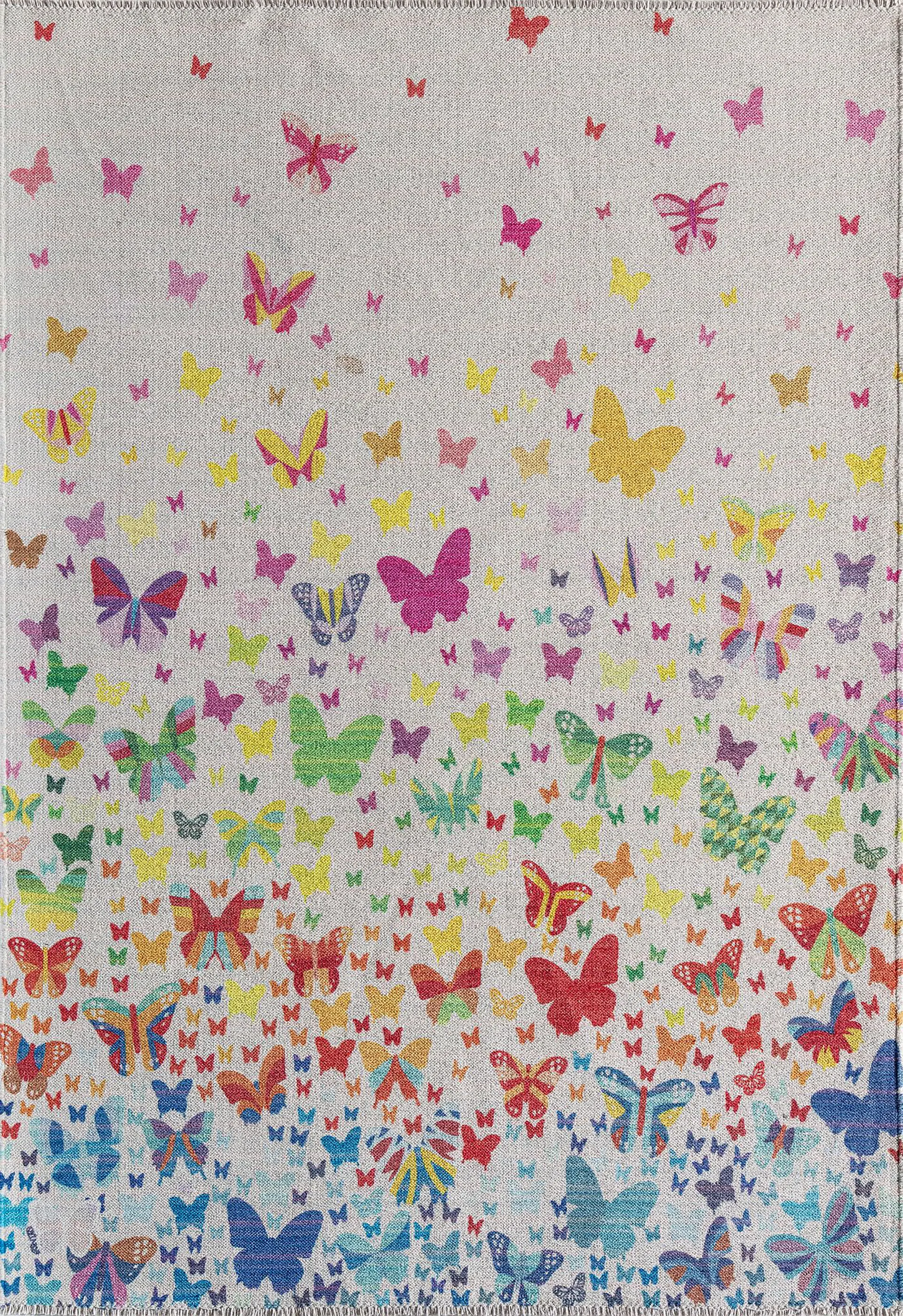 Kids Emgema White/Multi 7'10 x 10' Rug