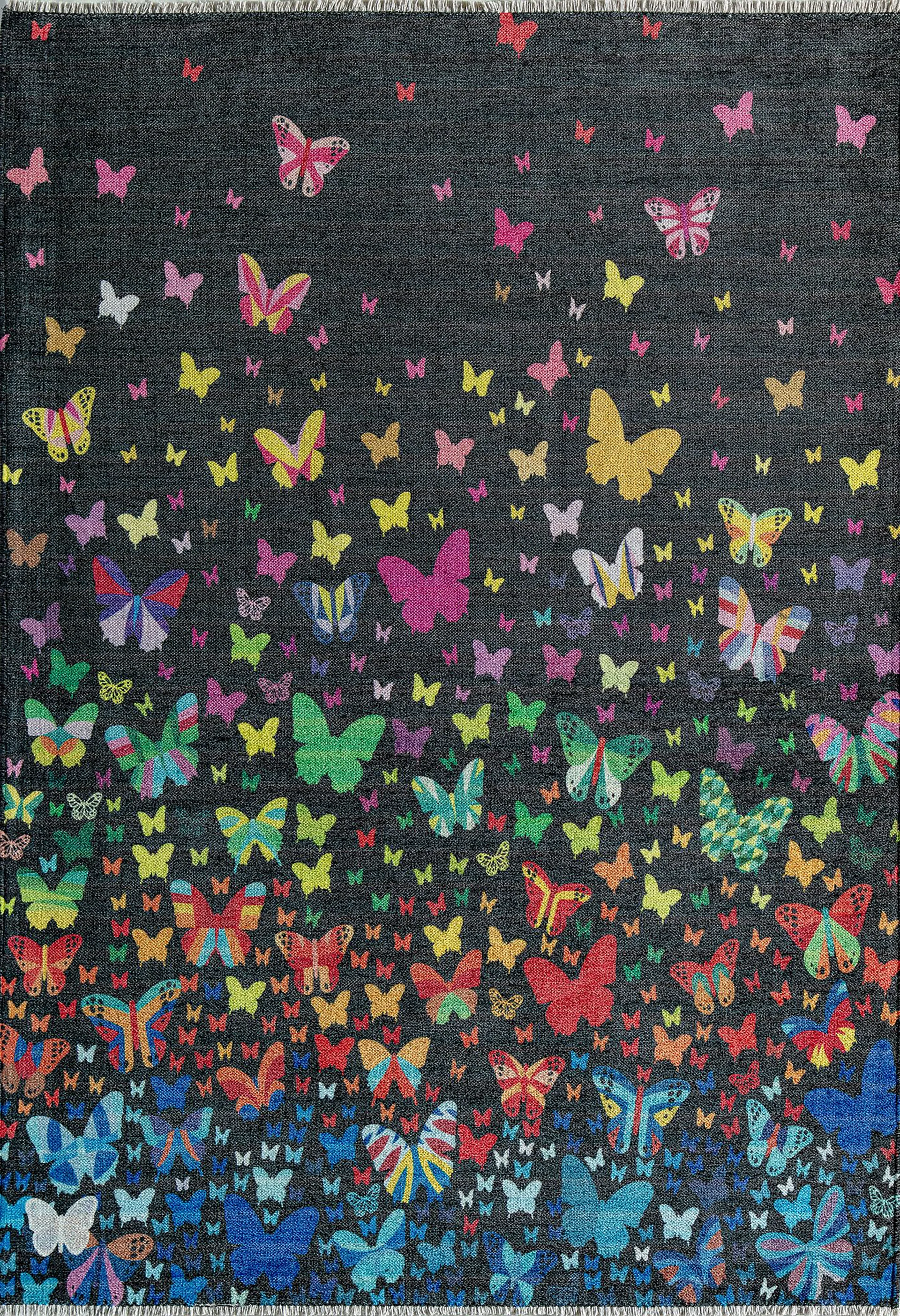 Kids Emgema Black/Multi 7'10 x 10' Rug - Image 1