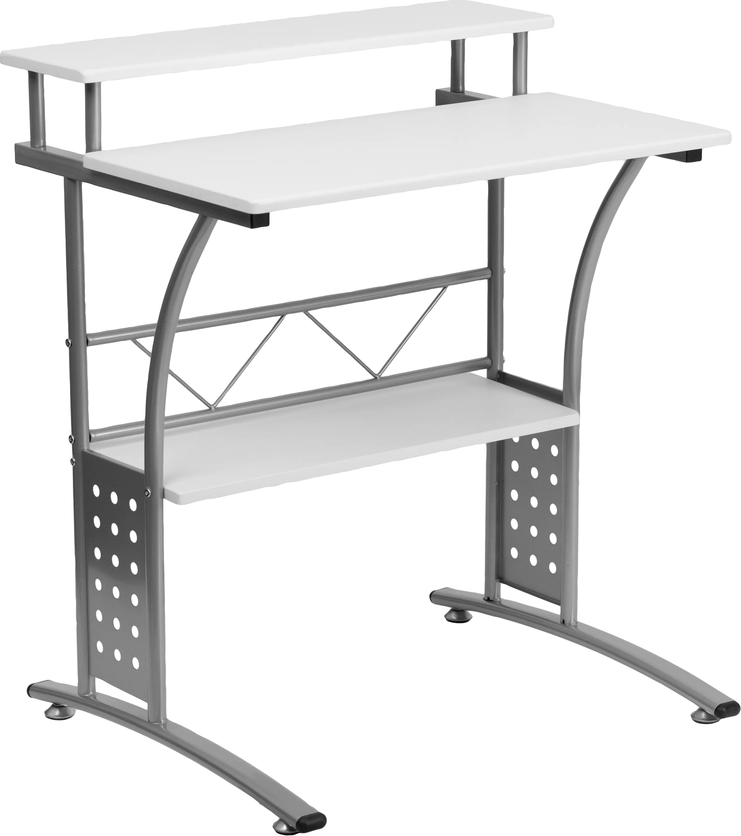 Keagon White Desk - Thumbnail - Image 1