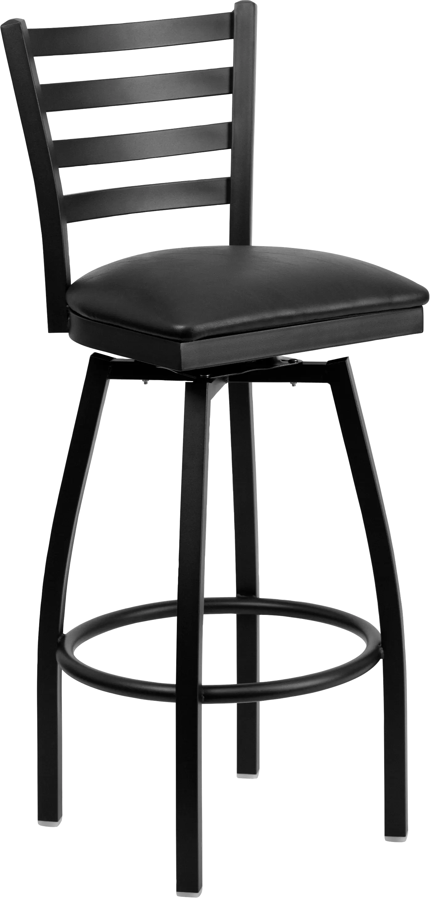 Verdon Black Swivel Barstool