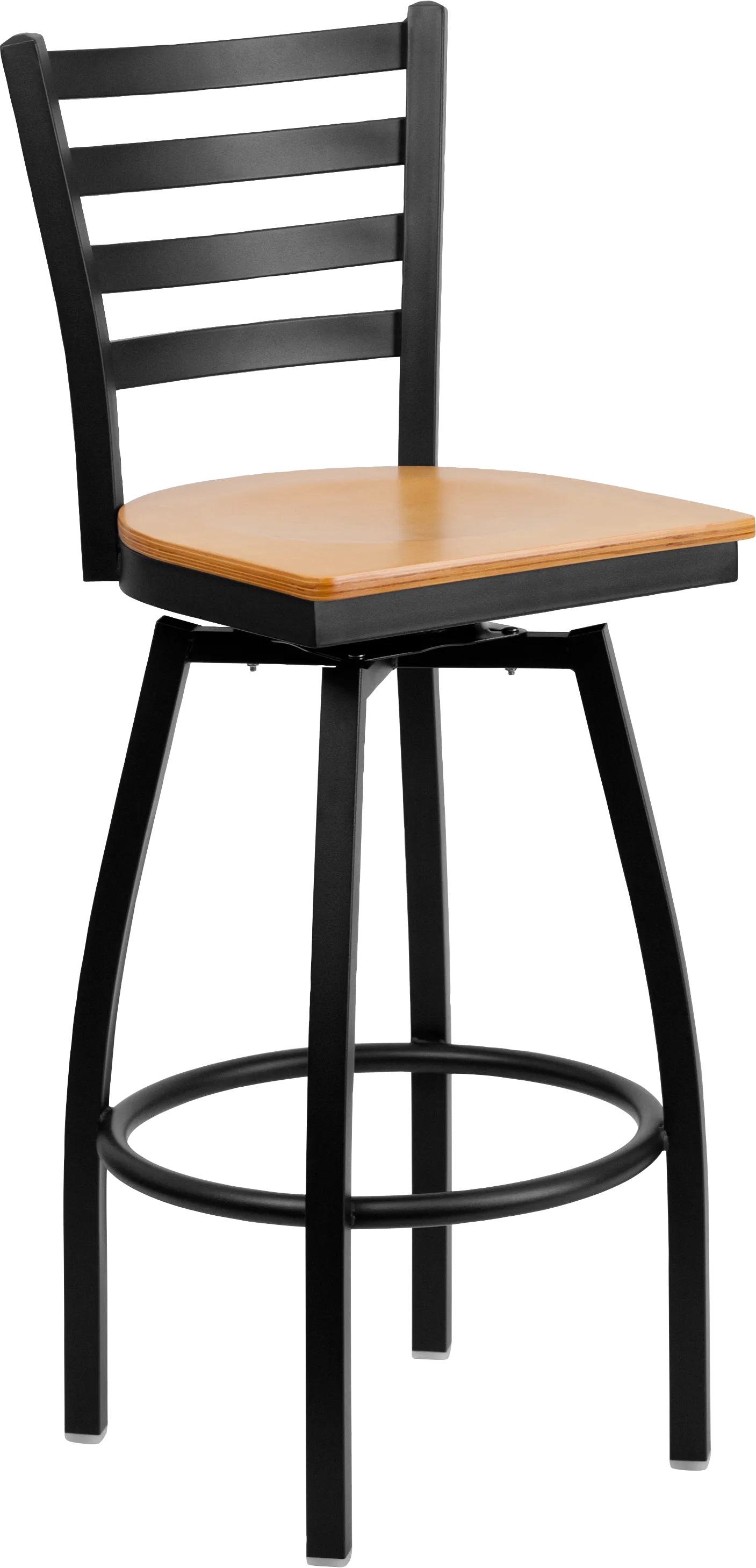Verdon Black Swivel Barstool - Image 1