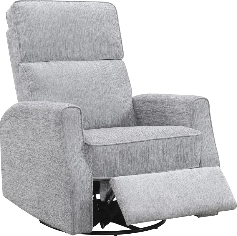 Callvert Gray Swivel Glider Recliner