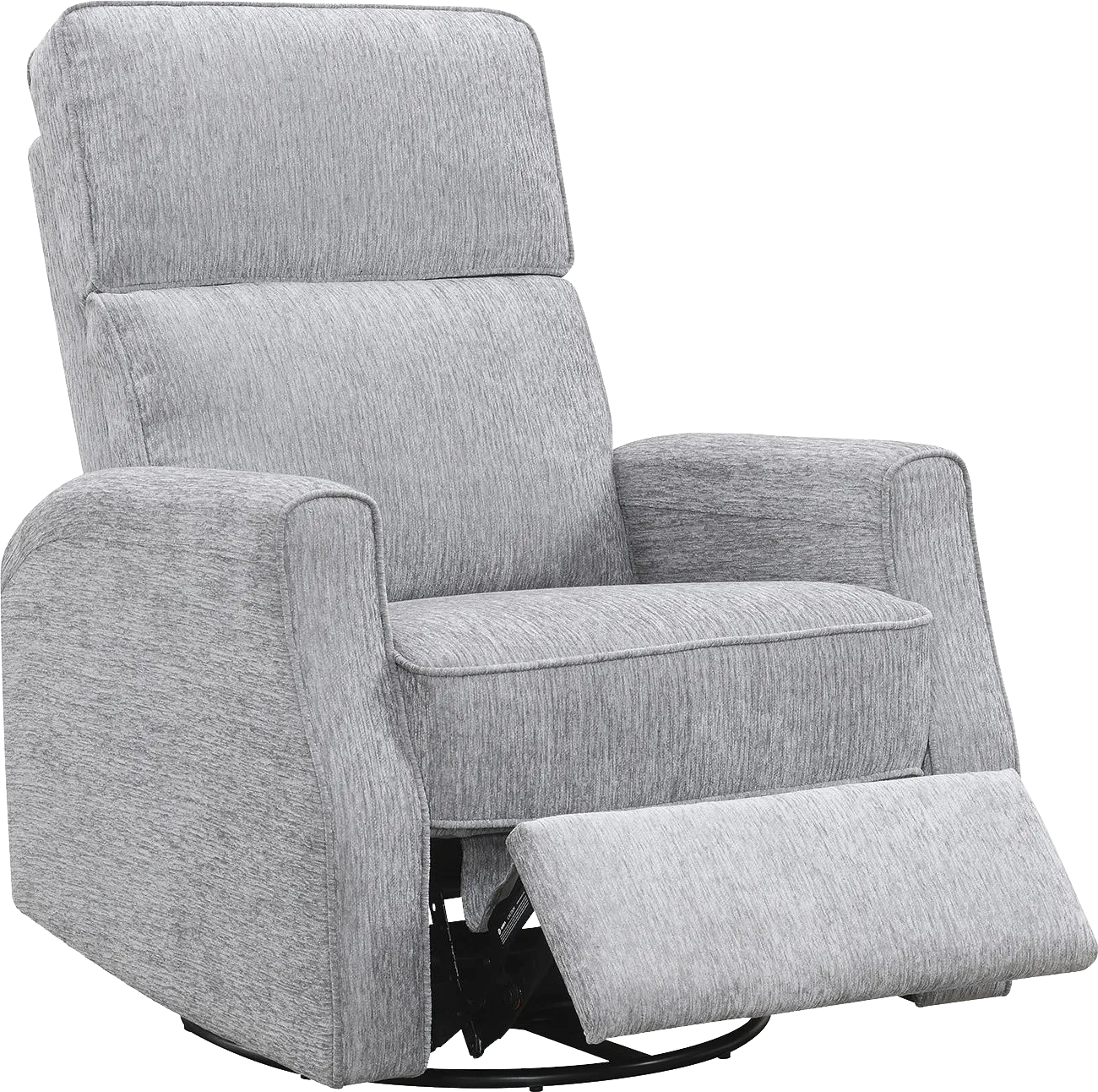 Callvert Gray Swivel Glider Recliner - Image 1
