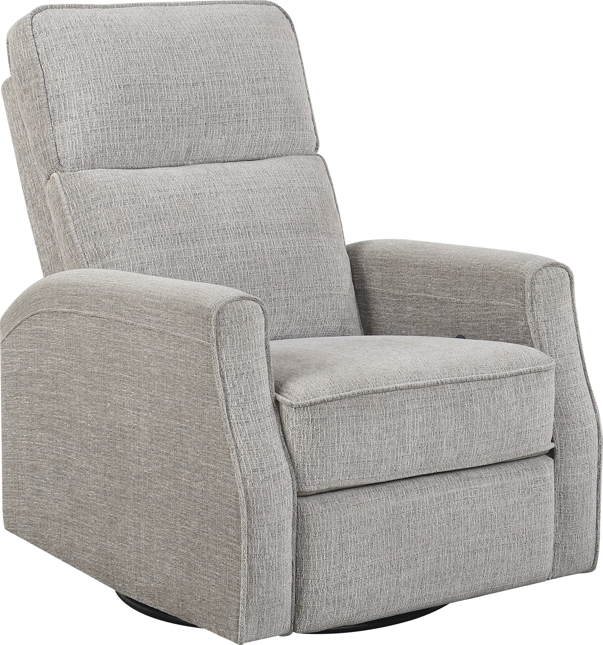 Callvert Beige Swivel Glider Recliner - Image 1