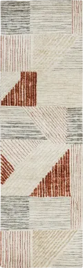 Whisperwood Khaki 2'4 x 7'10 Runner Rug