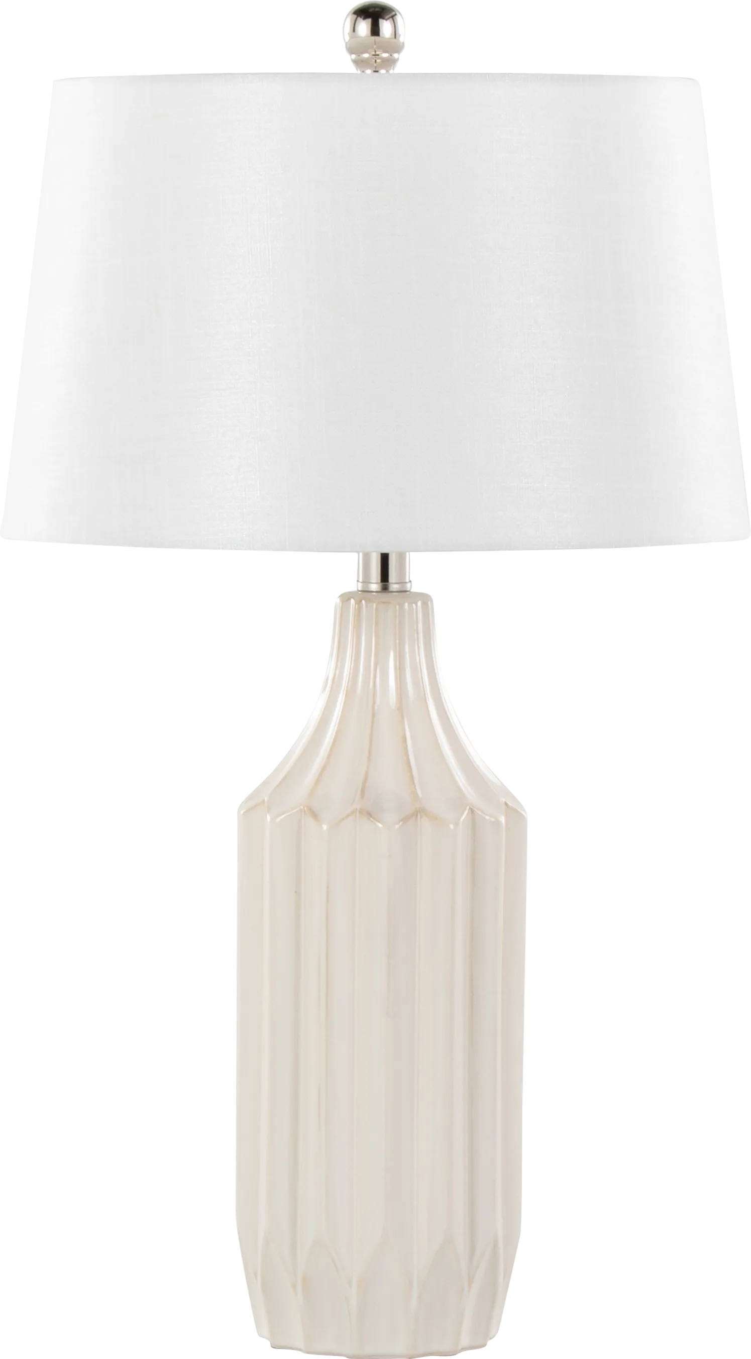 Keswick Land Cream Lamp - Image 1