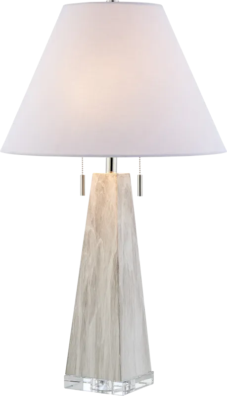 Cayuga Club White Lamp