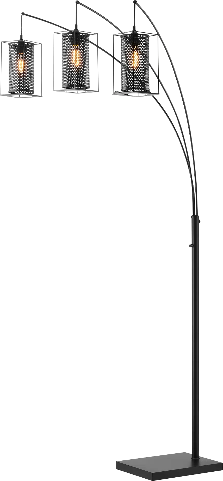 Zimke Cove Black 3-Arc Floor Lamp - Image 1