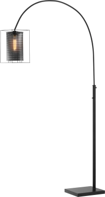 Zimke Cove Black Arc Floor Lamp