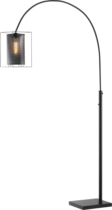 Zimke Cove Black Arc Floor Lamp
