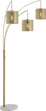 Wilana Shade Brass Floor Lamp
