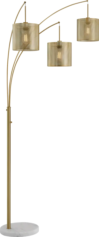 Wilana Shade Brass Floor Lamp