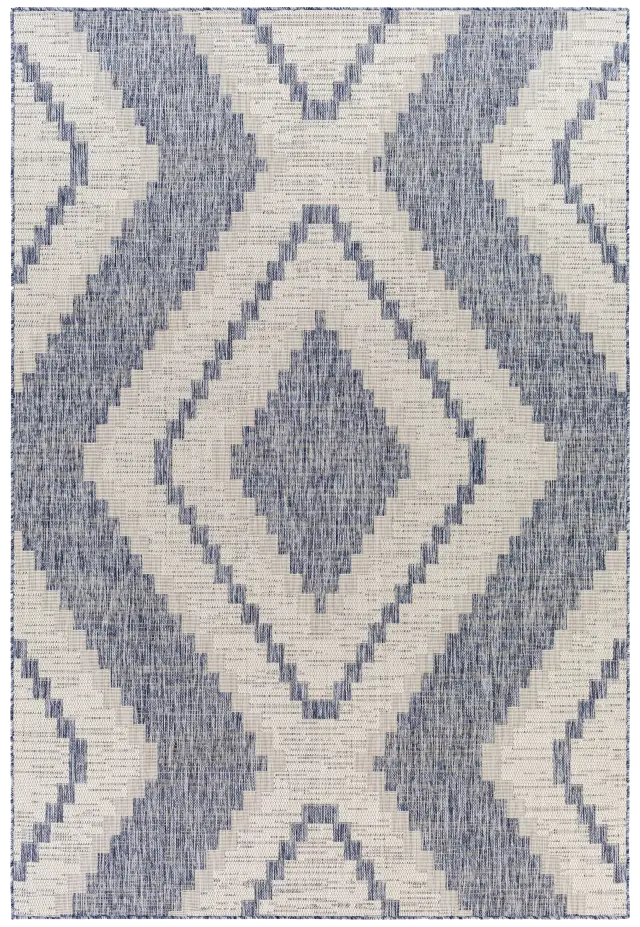 Parros Rugs Paros Blue Outdoor Rug | Rooms to Go