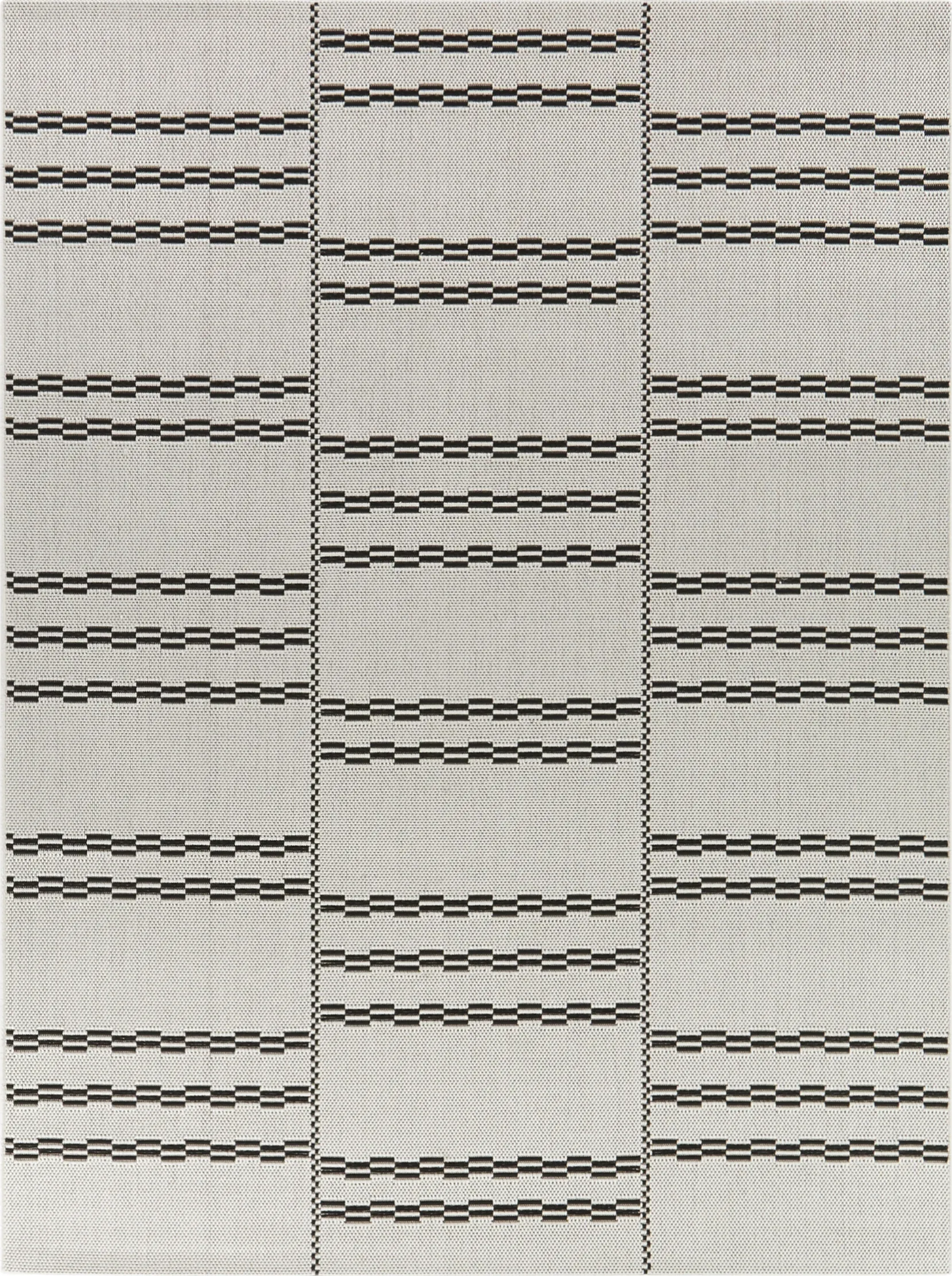 Midnight Mist White 5'3 x 7' Indoor/Outdoor Rug - Image 1