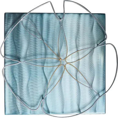 Sand Dollar Blue Outdoor Wall Art