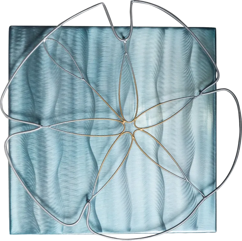 Sand Dollar Blue Outdoor Wall Art