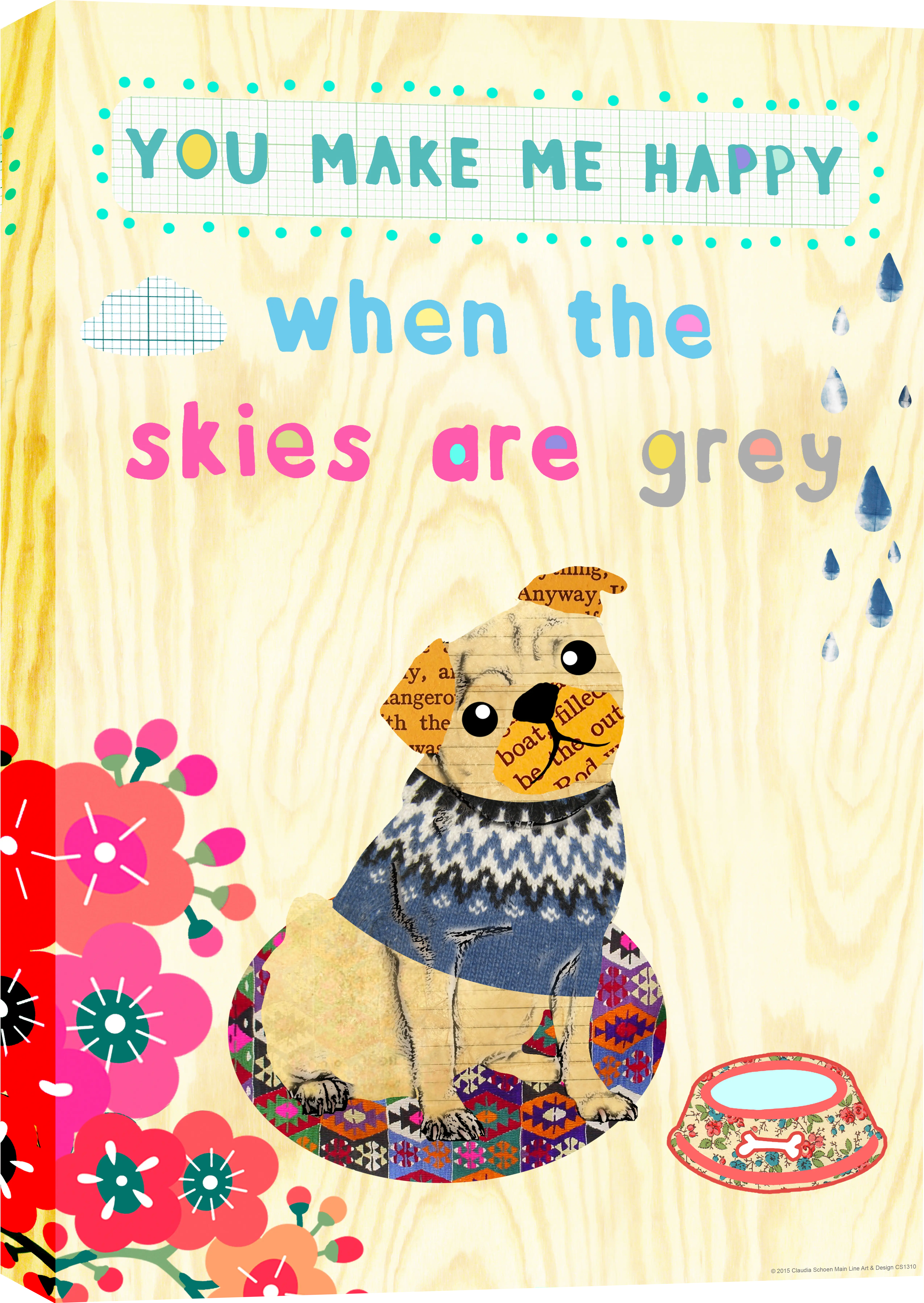 Kids Cozy Puppy Beige Artwork - Thumbnail - Image 1