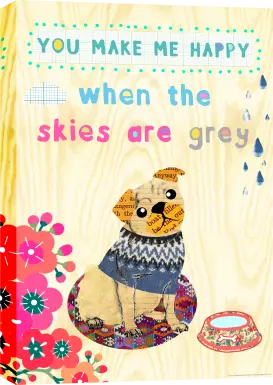 Kids Cozy Puppy Beige Artwork