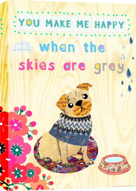 Kids Cozy Puppy Beige Artwork